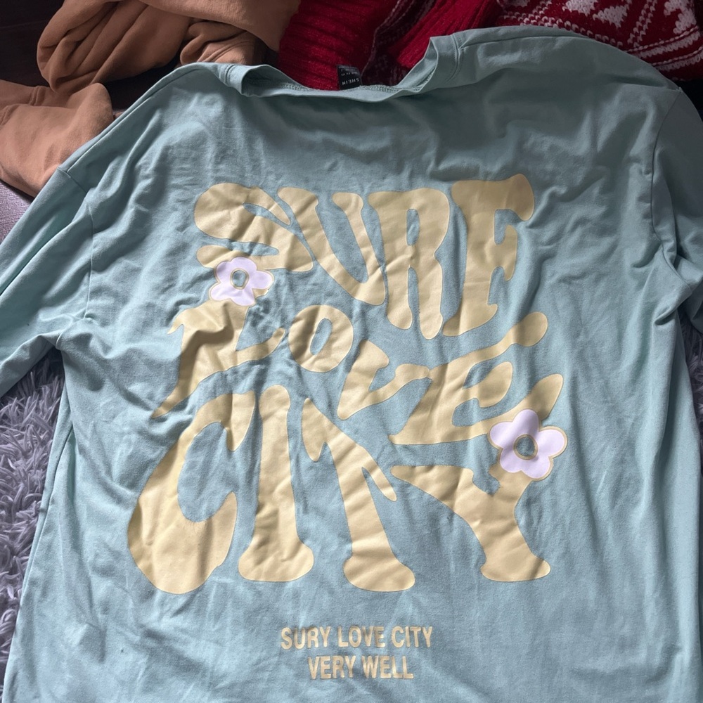SHEIN Light Green Casual Top